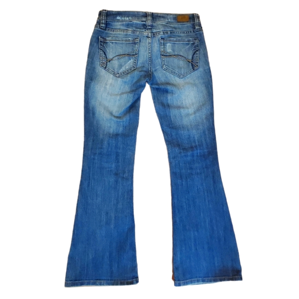 Low Rise Flare Leg Jeans